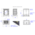 Kachlová kamna ABX Marina s výměníkem, kachlový sokl písková